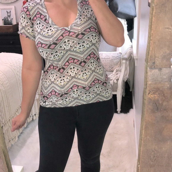 PINK Victorias Secret size small boho tee - Picture 1 of 4